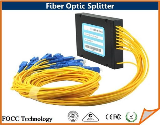 China Industrial 1x2 Fiber Optic Planar Lightwave Circuit Splitter for FTTX / CATV supplier